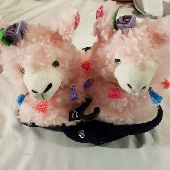 Wonder Nation Llama slippers 2 sizes girls - Picture 1 of 4